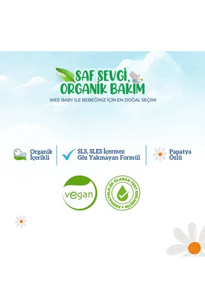 Wee Baby Bebek Saç Ve Vücut Şampuanı Vegan 750 ml