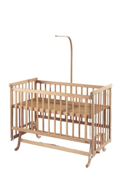 Bebekonfor Elyeza Anne Yanı Beşik ''Krem Fr. Dantelli Uyku Seti ile'' 60*120 - Kademeli DE-10