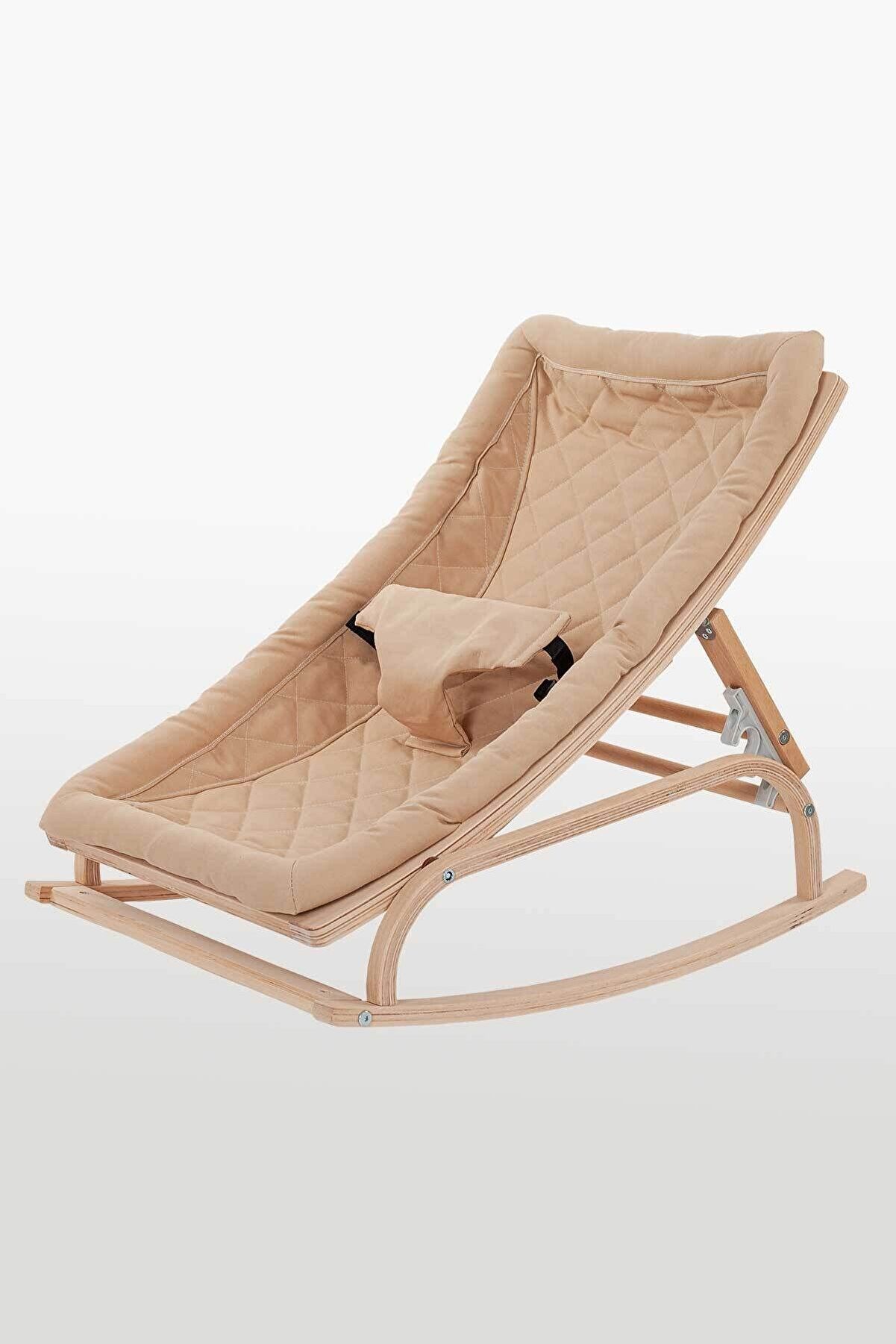 Baby Tech Naturel Ahşap Kademeli Ana Kucağı - Kahve