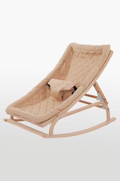 Baby Tech Naturel Ahşap Kademeli Ana Kucağı - Kahve