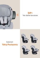 Besafe İzi Comfort X3 9-18 Kg. Oto Koltuğu - Metallic Melange
