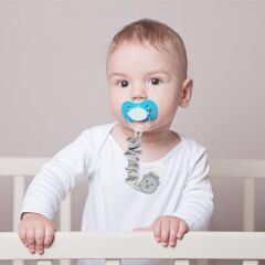 Babyjem Bürümcüklü Emzik Askısı Gri 747