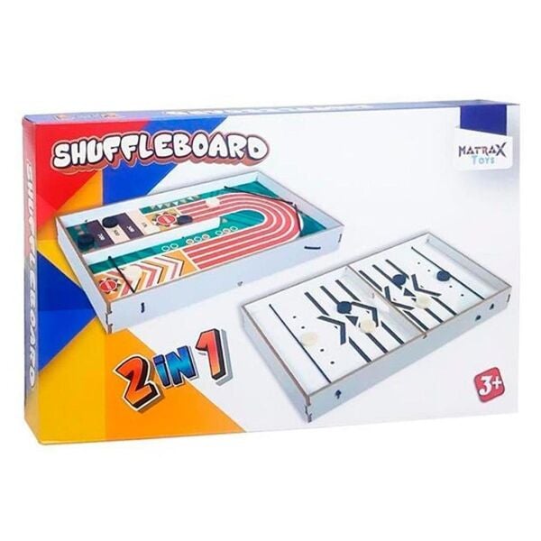 Matrax Oyuncak Ahşap Shuffleboard 2si 1 Arada