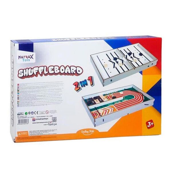 Matrax Oyuncak Ahşap Shuffleboard 2si 1 Arada