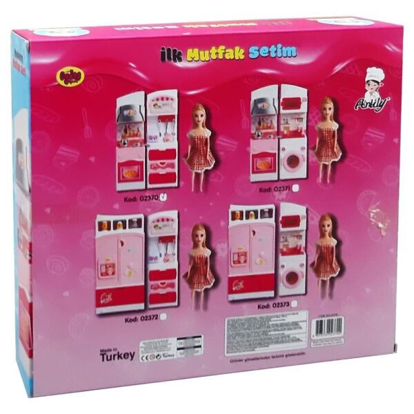 Oydaş Oyuncak İlk Mutfak Setim 2li Fırın Çekmeceli Bebekli