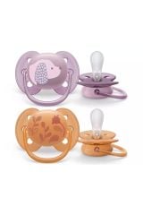Philips Avent Ultra Soft Emzik 6-18 Ay 2'li Kız Scf091/18