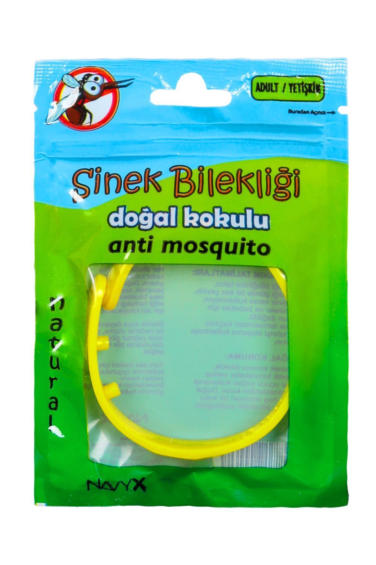 Navyx Sivrisinek Kovucu Sinek Kovucu Bileklik Doğal Kokulu Yetişkin Bileklik Karma Renk