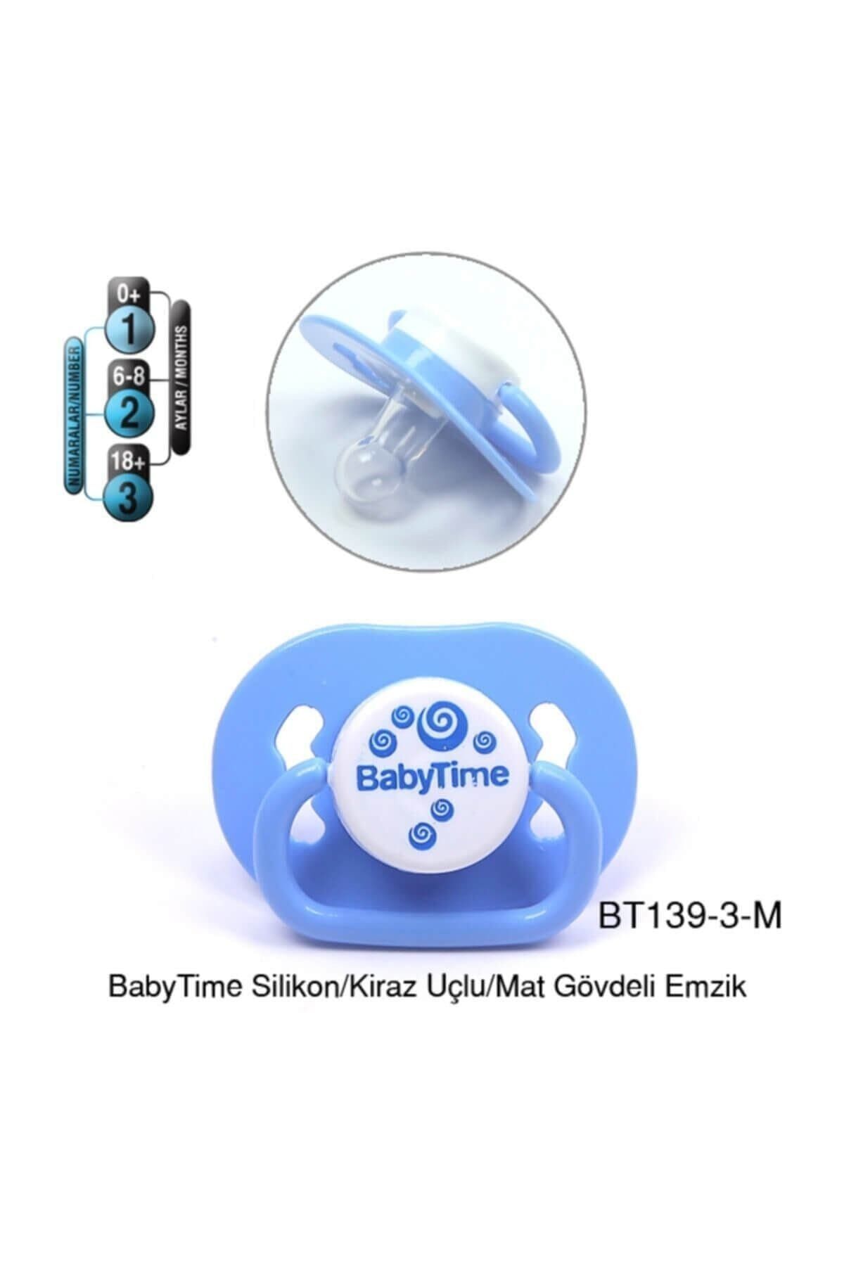 BabyTime Silikon Damaklı Koruyucu Kapaklı Mat Gövdeli Emzik N.3 BT139-3