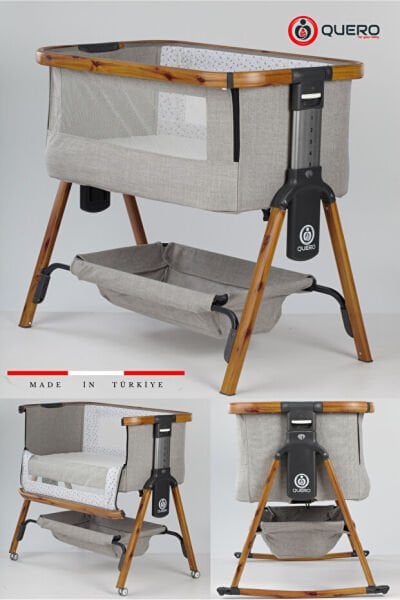 Quero Losa Anne Yani Katlanir Kademeli Beşik Siyah