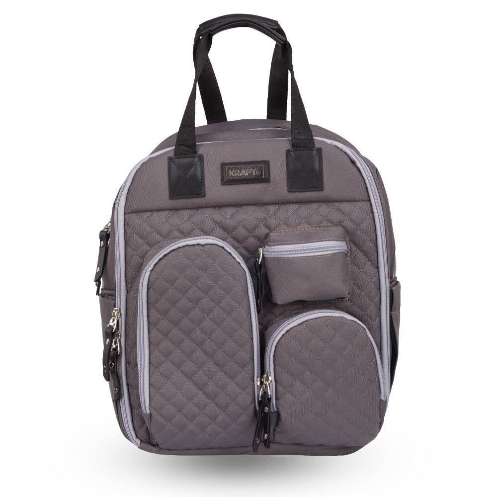 Kraft Lapis Anne Bebek Bakım Sırt Çantası Koyu Gri