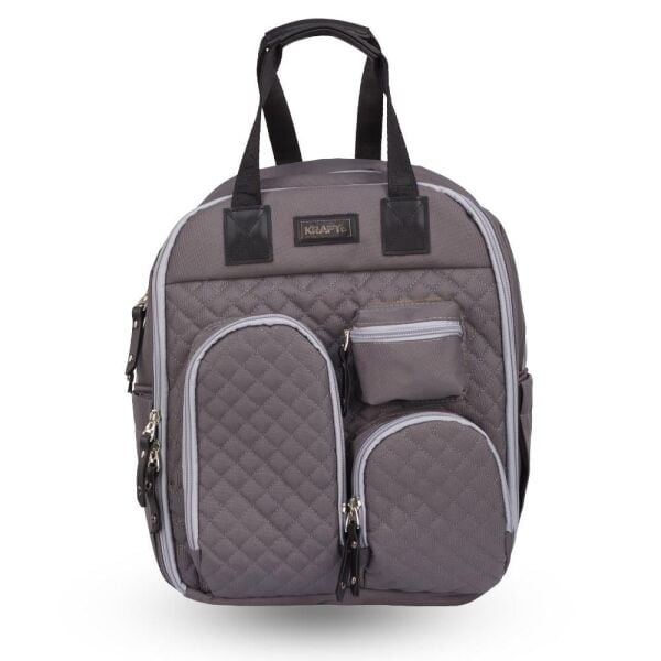 Kraft Lapis Anne Bebek Bakım Sırt Çantası Koyu Gri