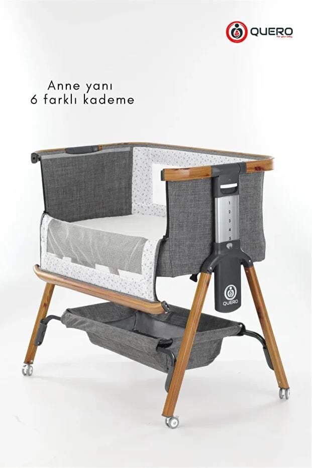 Quero Losa Anne Yani Katlanir Kademeli Beşik Füme