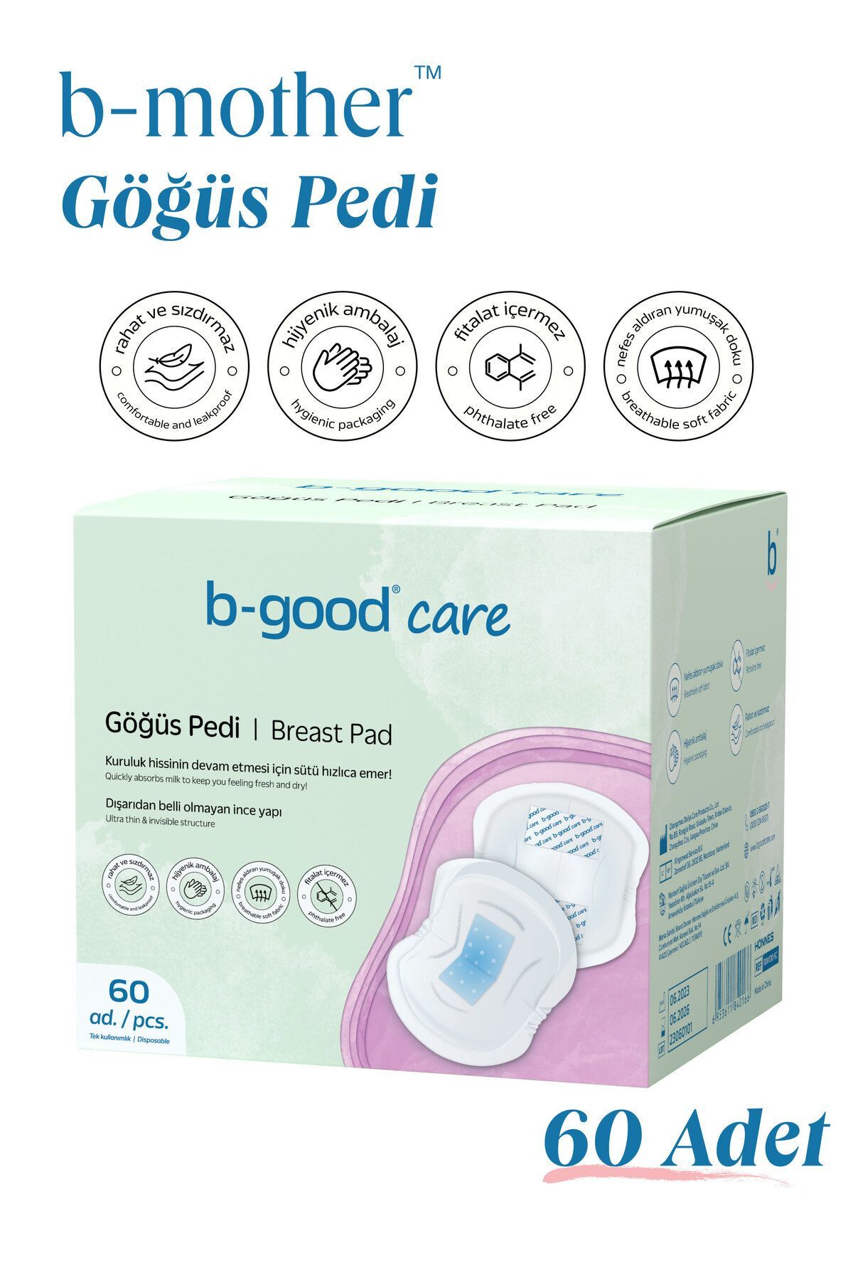 B-GOOD Göğüs Pedi 60 Adet