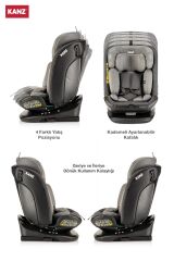 Kanz Orbit I-Size Oto Koltuğu Gri