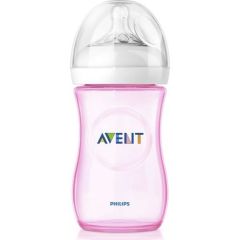 Philips Avent SCF034/17 Natural PP Biberon 260 ml Tekli Pembe