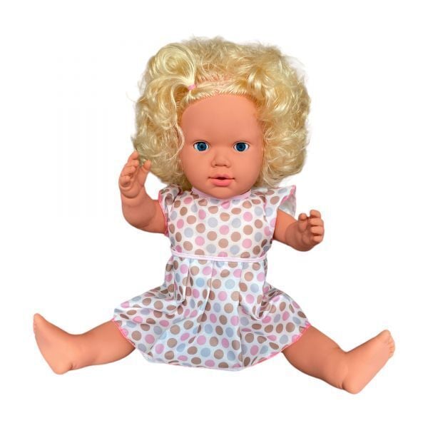 Gamze Oyuncak Bebek Tombul Konuşan Kız Bebek Saçlı 40 cm Karma Renk