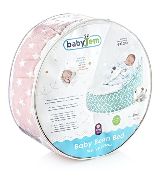 Babyjem Fasulye Yatak Pembe Yonca