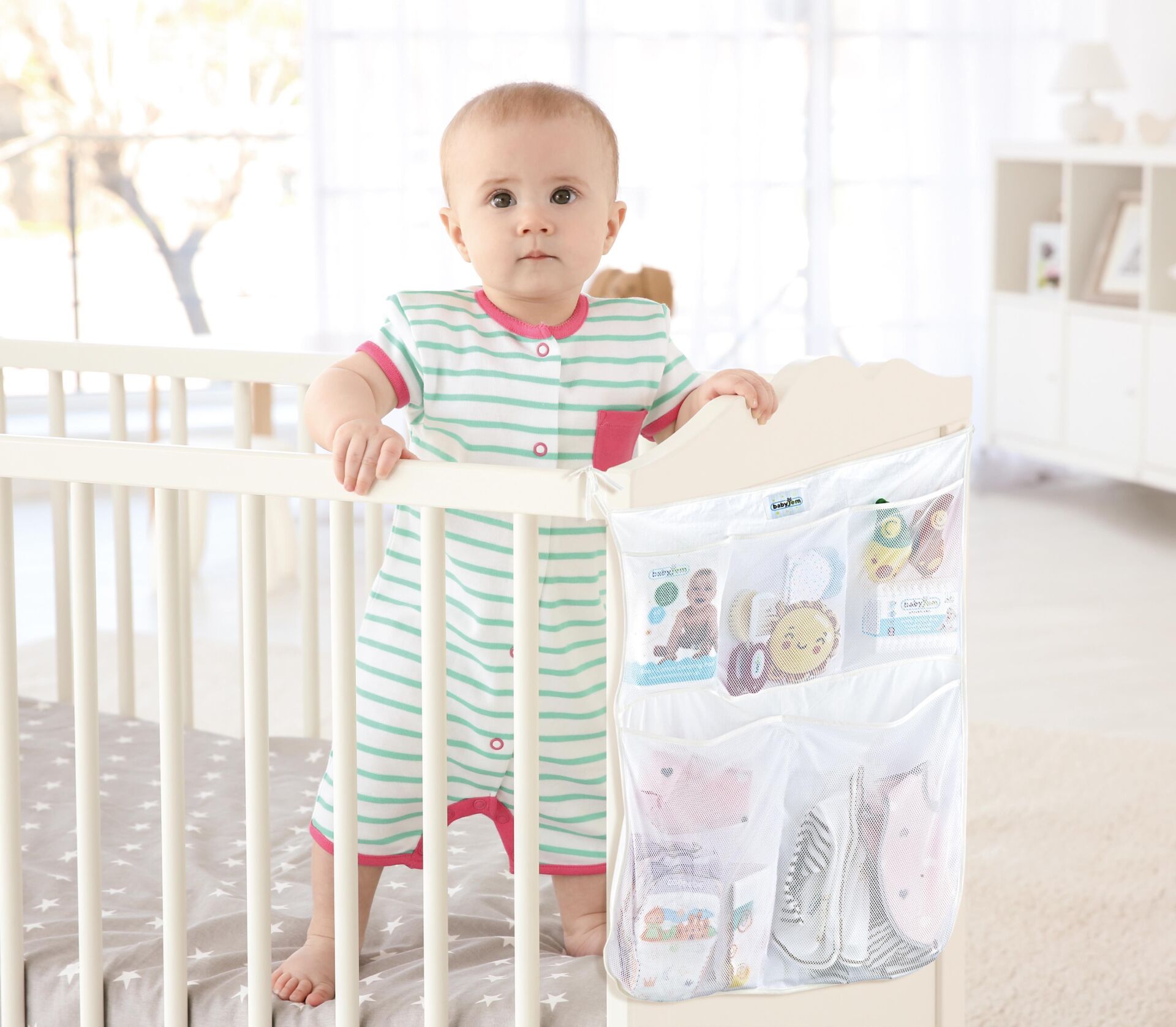 Babyjem Yatak Başı Organizer Beyaz 555