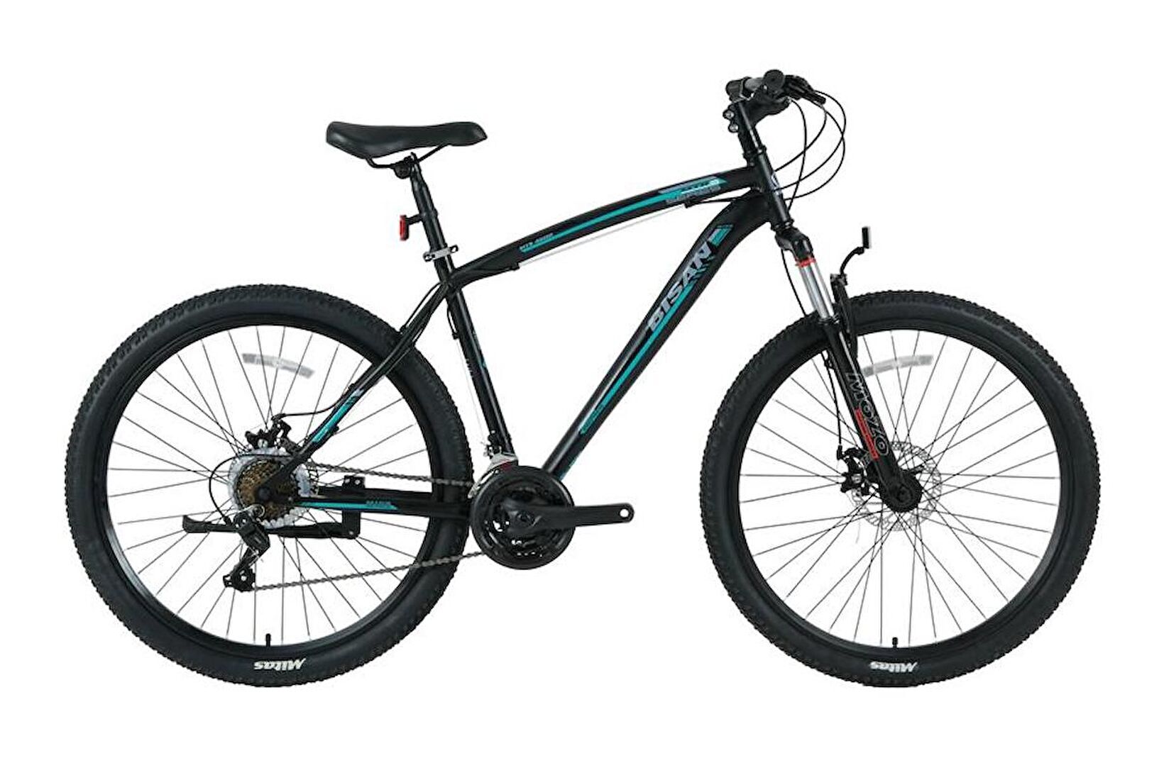 Bisan Mts 4600 Md-23 Dağ Bisikletleri 19'' - 48 Cm 3X7 Vites 29'' Mat Siyah Etiket Rengi Yeşil