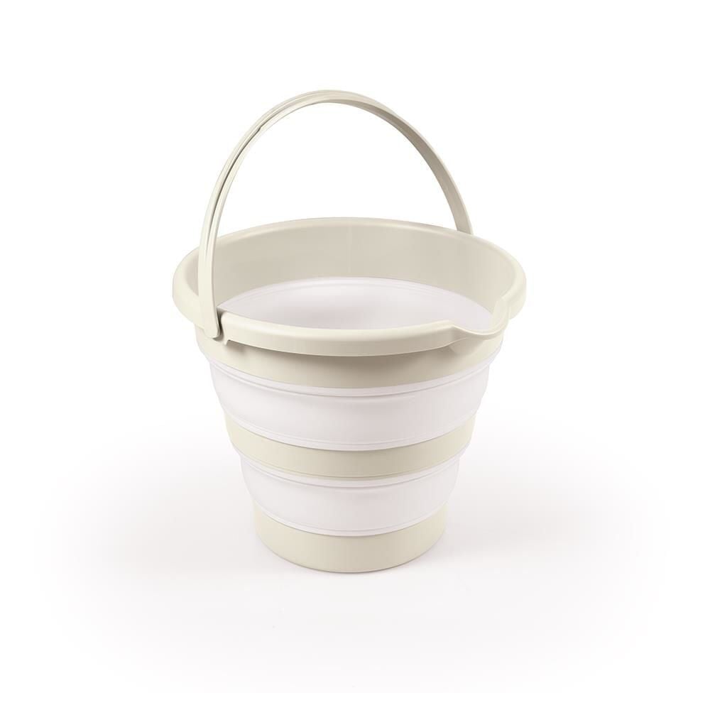 Dolu Nuve Katlanabilir Kova- Bej