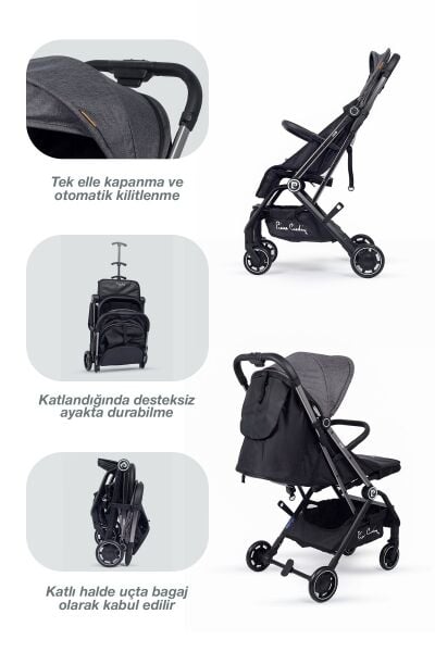 Pierre Cardin Jojo Bebek Arabası Siyah