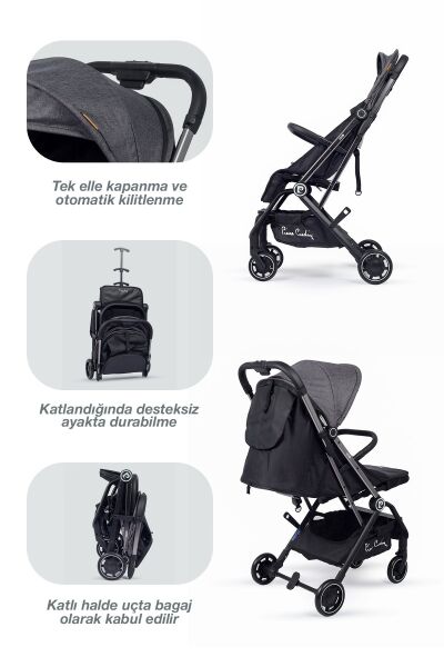 Pierre Cardin Jojo Bebek Arabası Siyah