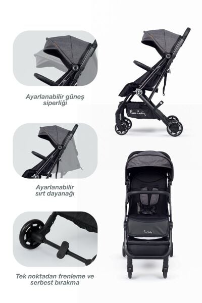 Pierre Cardin Jojo Bebek Arabası Siyah