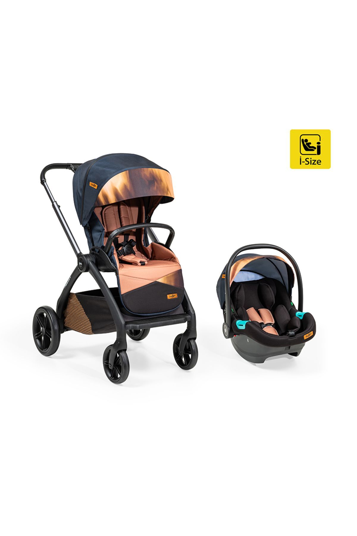 Baby2Go Falcon 2543 Travel Sistem Bebek Arabası Sarı