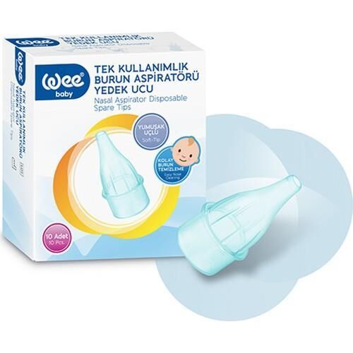 Wee Baby Burun Aspiratörü Yedek Ucu 10 Adet Kd:163