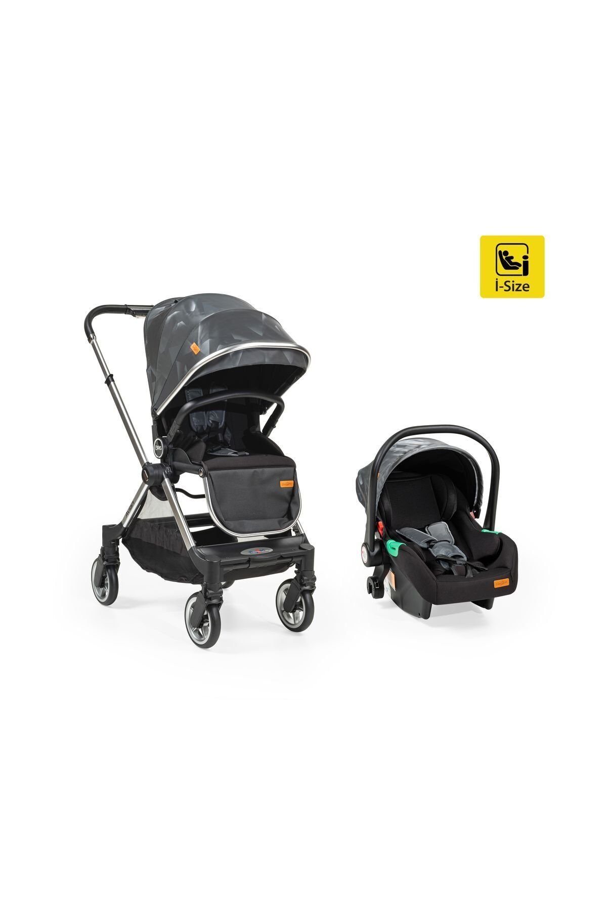 Baby2Go Avian Travel Sistem Bebek Arabası Gri