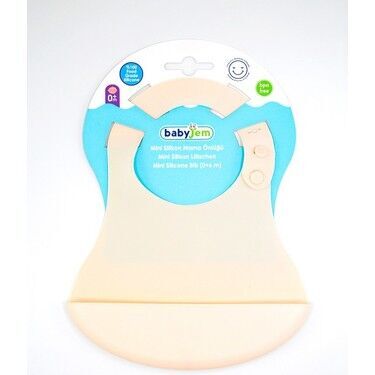 Babyjem Silikon Önlük Ekru