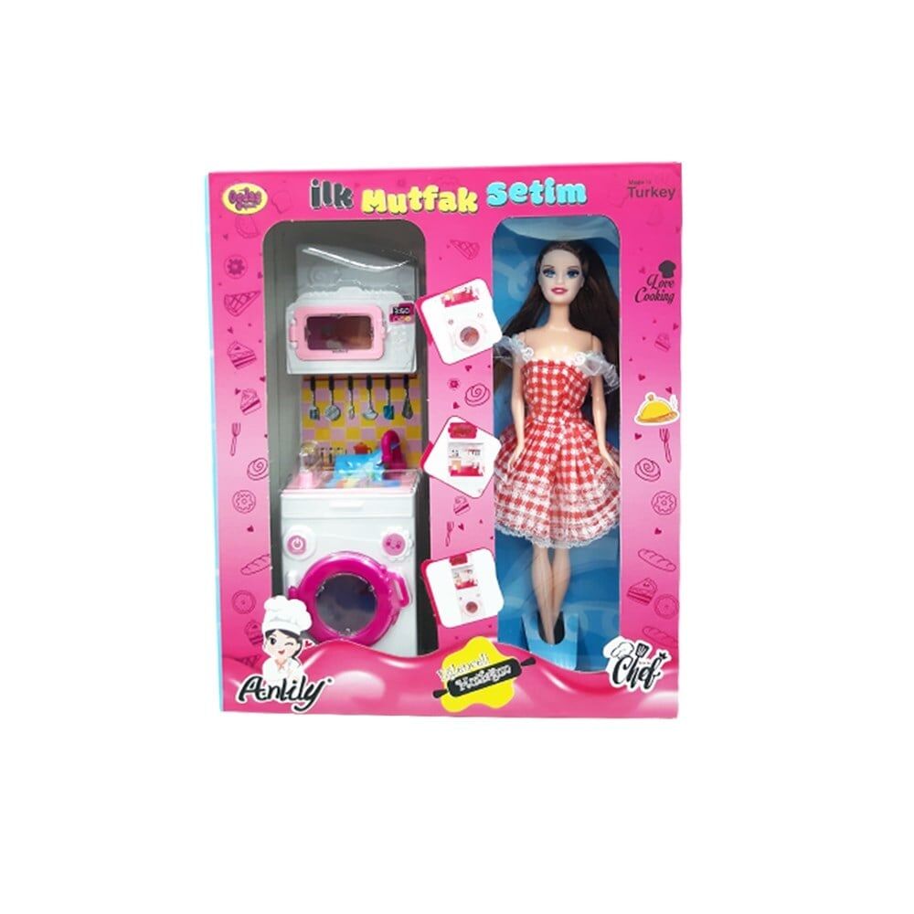 Oydaş Oyuncak İlk Mutfak Setim Çamaşır Makinası Bebekli