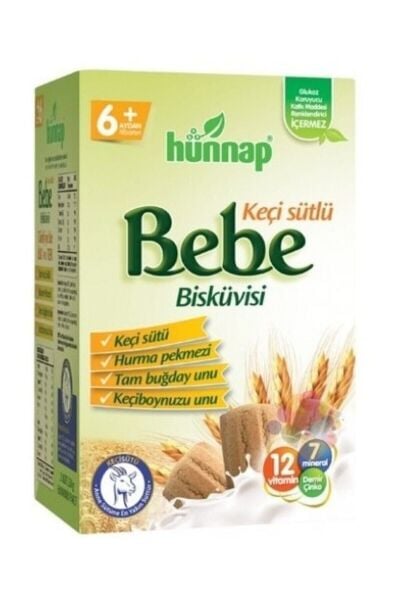 Hünnap Keçi Sütlü Ve Vitaminli Bebe Bisküvisi 400 gr