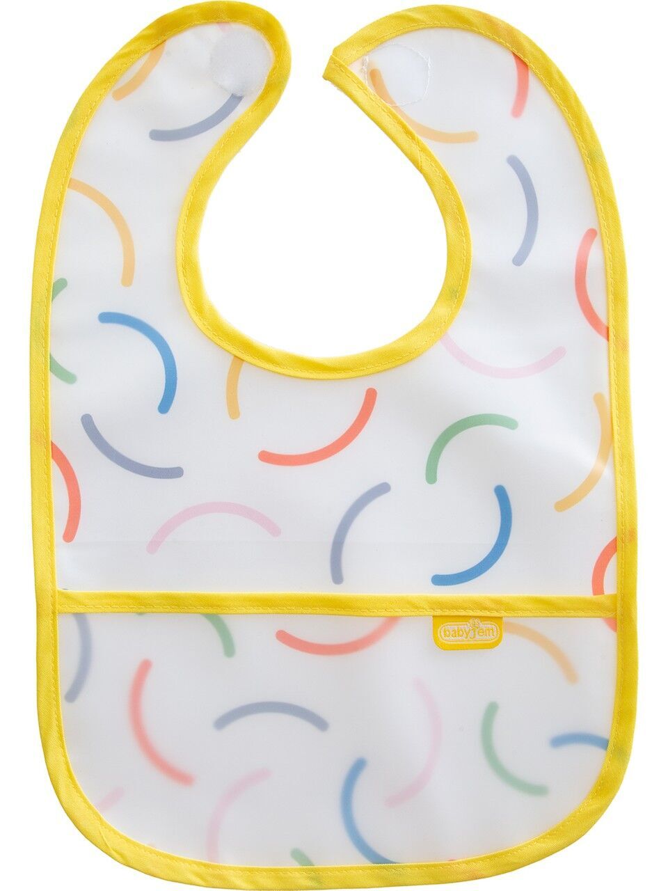 Babyjem Leke Tutmaz Önlük Sarı Gülen Yüz  840