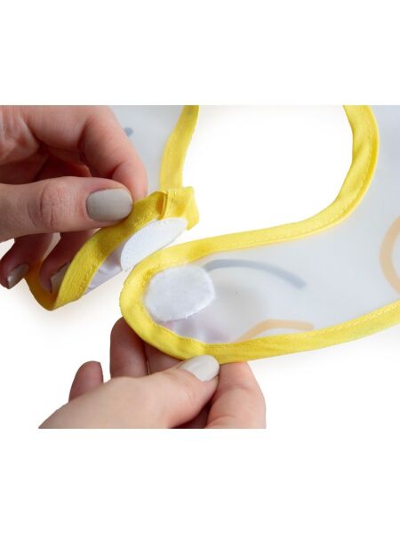 Babyjem Leke Tutmaz Önlük Sarı Gülen Yüz  840