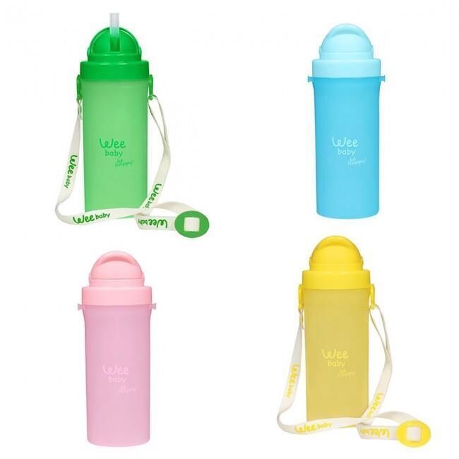Wee Baby Boyun Askılı Pipetli Bardak Kod:896 Karma Renk
