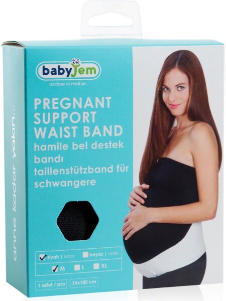 Babyjem 249 Hamile Bel Destek Bandı M Siyah