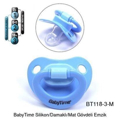 BabyTime Silikon Damaklı Mat Gövdeli Emzik N.3 BT118-3