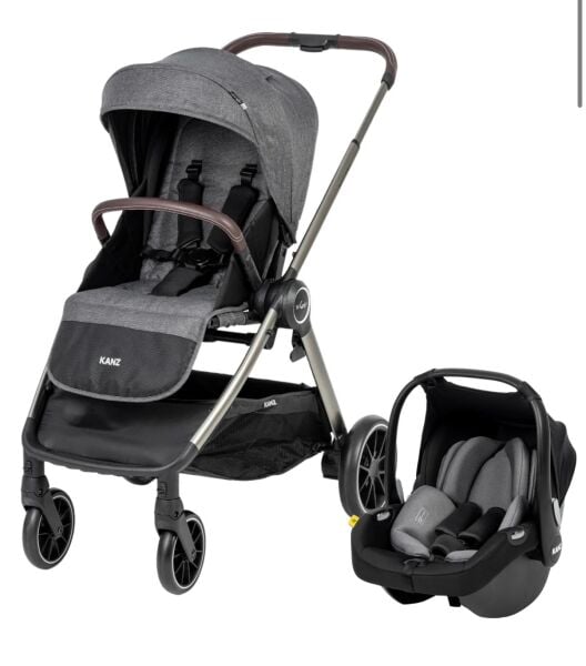 Kanz v-Go2 Ultimate Design Travel Sistem Bebek Arabası Gri