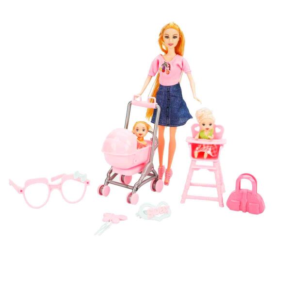 Oydaş Oyuncak Cindy Doll Pusetli Mama Sandalyeli Bebek