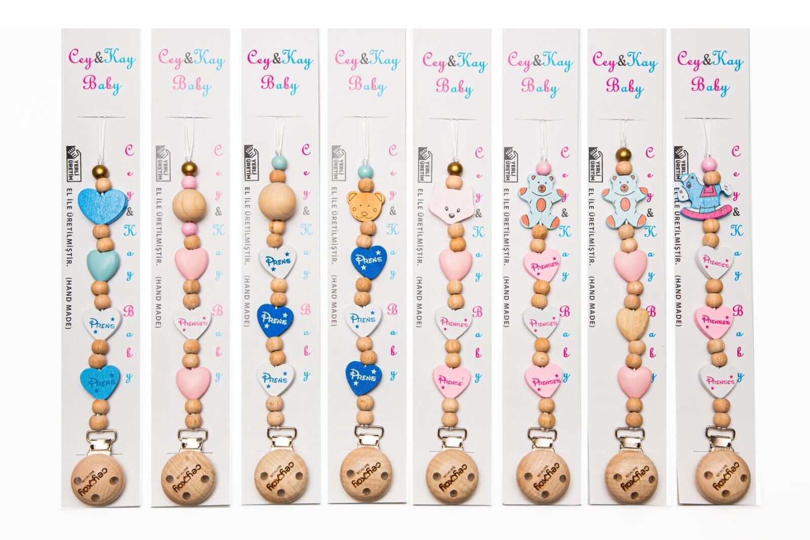 Cey&Kay Ahşap Emzik Zinciri