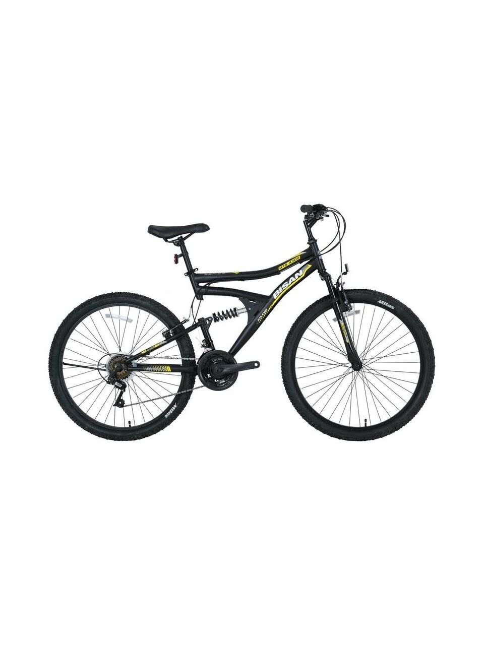 Bisan Mts 4300-23 Kadro: 40 Cm Vites: 3X7 Vites Tekerlek: 24'' Ürün Rengi: Mat Siyah Etiket Rengi: Sarı