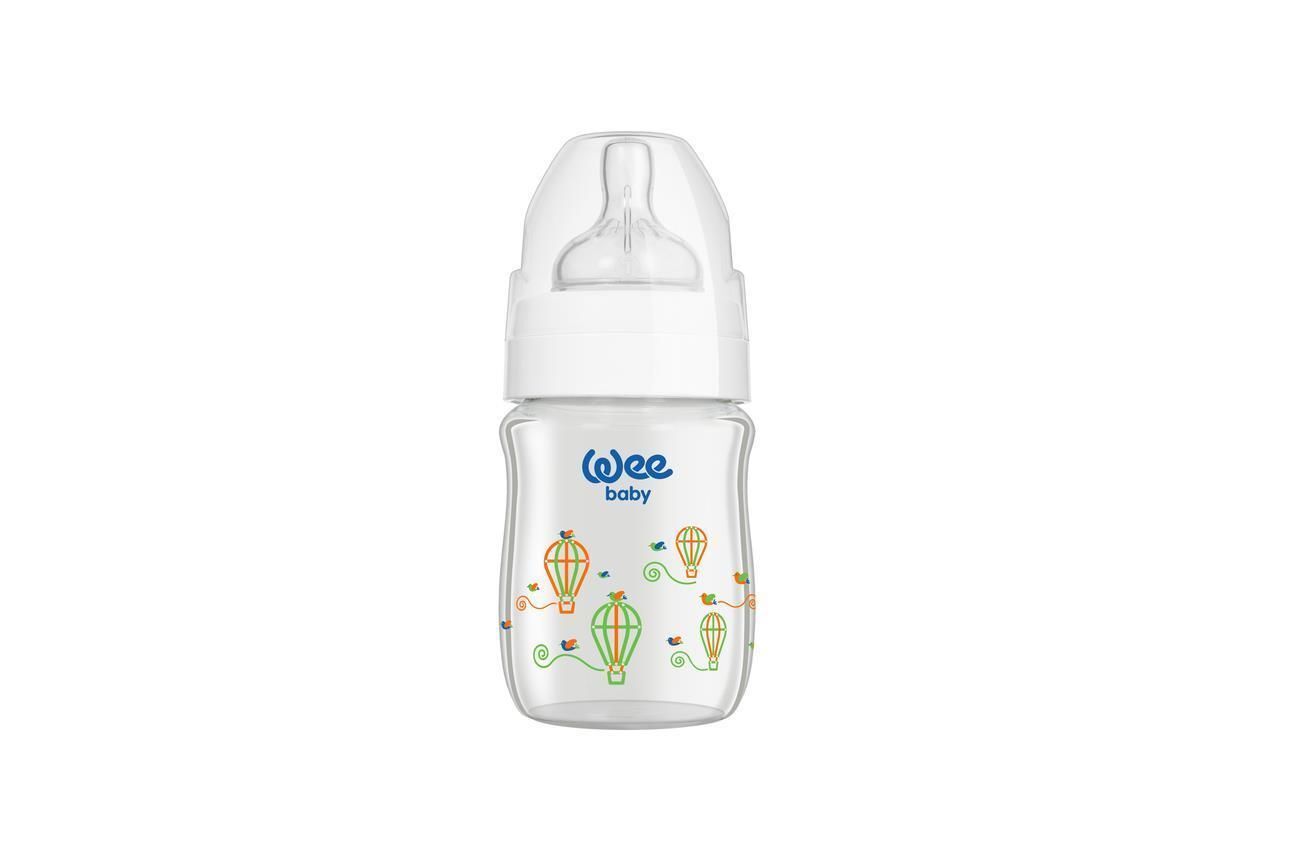 Wee Baby Klasik Plus Geniş Ağızlı Isıya Dayanıklı Cam Biberon 120 Ml
