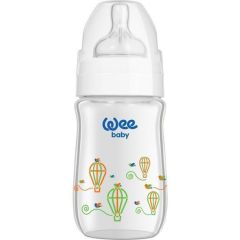 Wee Baby Klasik Plus Geniş Ağızlı Isıya Dayanıklı Cam Biberon 180 Ml