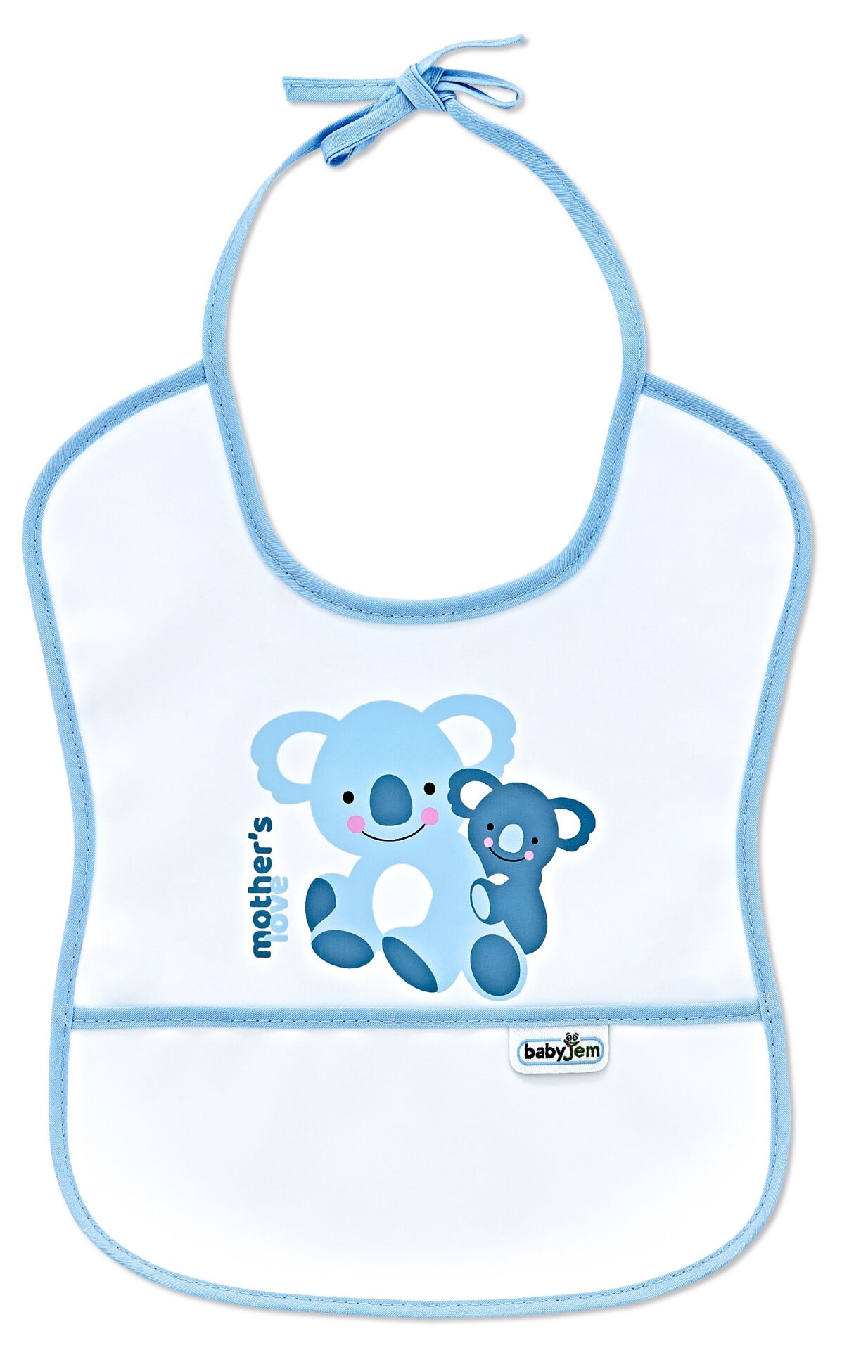 Babyjem Poli Muşamba Önlük Küçük Mavi 030