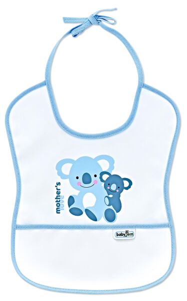 Babyjem Poli Muşamba Önlük Küçük Mavi 030