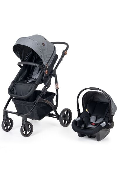 Sunny Baby 9034 Airmax Çift Yönlü Travel Sistem Bebek Arabası Gri
