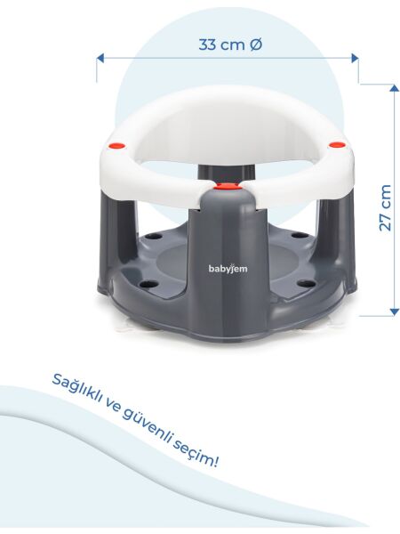 Babyjem 636 Önden Açilir Kaydirmaz B&m Oturaği Beyaz