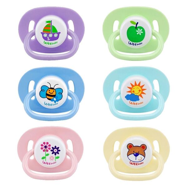 Wee Baby Yuvarlak Uçlu Emzik No:2 Karma Renk Kod:830