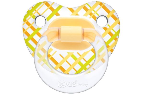 Wee Baby Şeffaf Desenli Damaklı Emzik 6-18 Ay Karma Renk Kod837